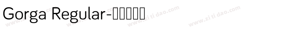 Gorga Regular字体转换